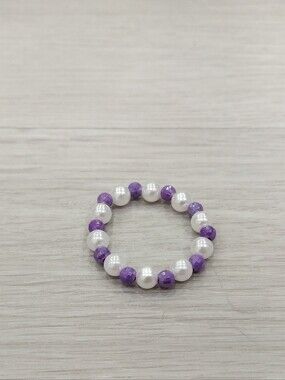 Cutr Purple And White Bracelet